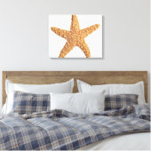 Starfish geïsoleerd op wit canvas afdruk (Insitu (Slaapkamer))