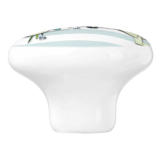 Starfish, Gevist net & Tall Ship Nautical Keramische Knop (Zijkant)