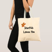 Starfish houdt van je tote bag (Voorkant (product))