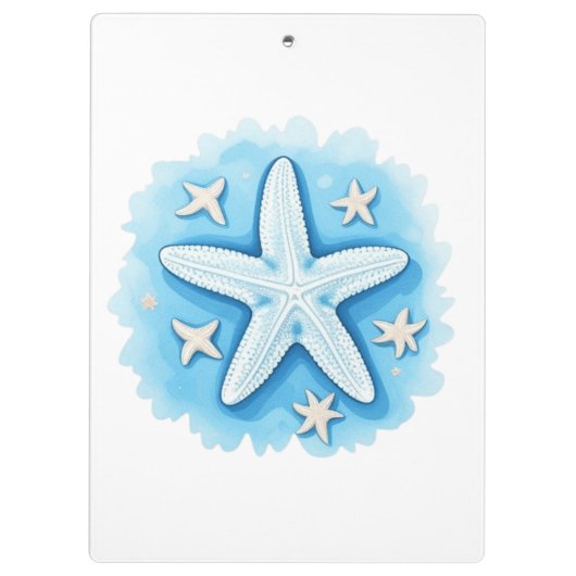 Starfish in Blue Klembord (Achterkant)