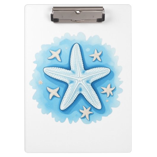 Starfish in Blue Klembord (Voorkant)