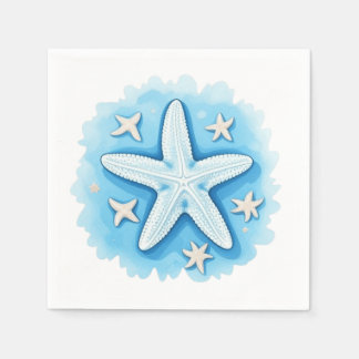 Starfish in Blue Servet