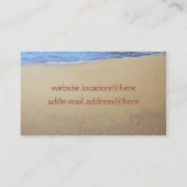 Starfish in Sand Custom Visitekaartjes (Achterkant)