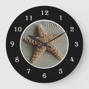 Starfish in the Beach Wall Clock Grote Klok