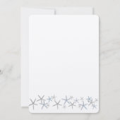 Starfish Jack n Jill Wedding Shower Kaart (Achterkant)