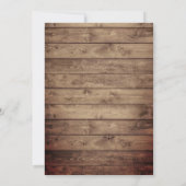 Starfish & Lantern Rustic Floral Vrijgezellenfeest Kaart (Achterkant)