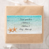 Starfish Love Beach Ocean & Sand Wedding Labels (Insitu)