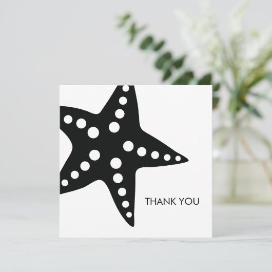 Starfish Mariage Merci Cartes de notes (Debout devant)