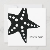 Starfish Mariage Merci Cartes de notes (Devant)