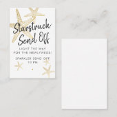 Starfish Mariage Sparkler Envoyer les étiquettes (Devant / Derrière)