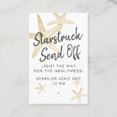 Starfish Mariage Sparkler Envoyer les étiquettes (Devant)