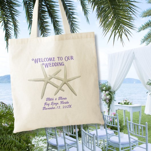 Starfish Mariage Welcome Invités Hotel Sac