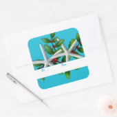 Starfish n Holly Stickers Cadeaux de Noël Aqua (Enveloppe)