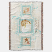 Starfish Nautilus Conch Shell Deken (Voorkant Verticaal)