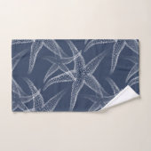 Starfish Navy Blue Beach Towel set Bad Handdoek (Handdoek)
