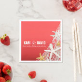 Starfish Netting Beach Cocktail Party | coral Servetten (Insitu)