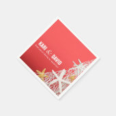 Starfish Netting Beach Cocktail Party | coral Servetten (Hoek)