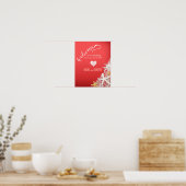 Starfish Netting Plage Mariage Affiche de bienvenu (Cuisine)