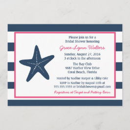 Starfish Nochtans Nobelprijsvraag, marine en roze Kaart