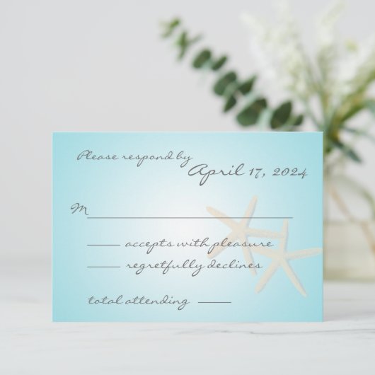 Starfish Ocean Dream Response Kaart (Staand voorkant)