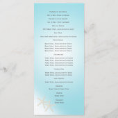 Starfish Ocean Dreams Programme de mariage (Dos)