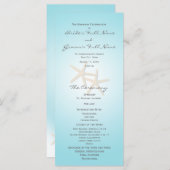 Starfish Ocean Dreams Programme de mariage (Devant / Derrière)