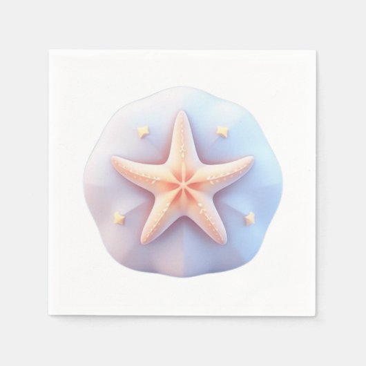 Starfish on a Unique-Shaped Stone Servet (Voorkant)