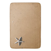 Starfish on Sand Bath Mat (Voorkant Verticaal)