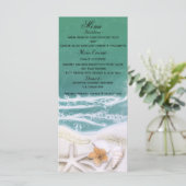 Starfish on the Beach Mer Turquoise Water Menu (Debout devant)