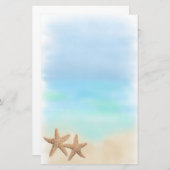 Starfish on the Beach papeterie (Devant / Derrière)
