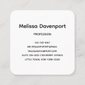 Starfish op een foto van Sandy Beach Vierkante Visitekaartje (Achterkant)