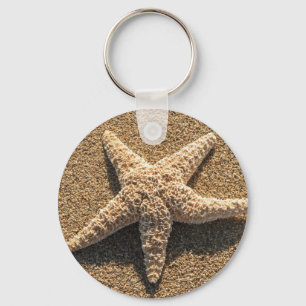 Starfish op het strand sleutelhanger