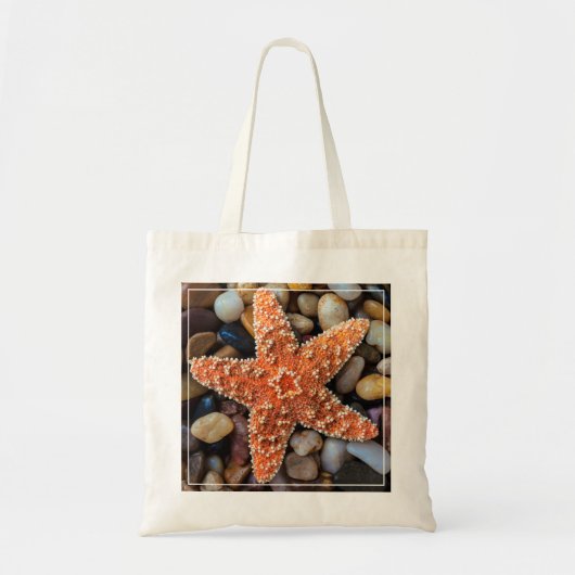 Starfish op Rocks Tote Bag (Voorkant)