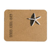 Starfish op Sandy Beach Magneet (Horizontaal)