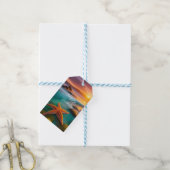 Starfish op strand op Dawn Cadeaulabel (Met Touw)