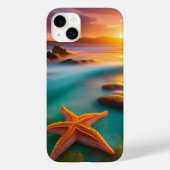 Starfish op strand op Dawn Case-Mate iPhone Case (Achterkant)