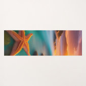 Starfish op strand op Dawn Yogamat (Achterkant (horizontaal))