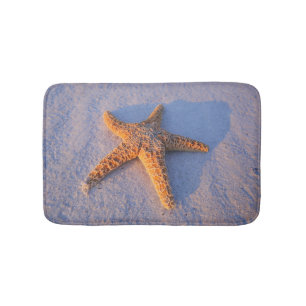 Starfish op witte zand badmat