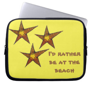 Starfish op zandig strand.. ik zou liever op het s laptop sleeve