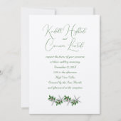 Starfish paar uitnodigen december bruiloft kaart (Voorkant)