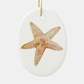 Starfish Painting Beach Art Keramisch Ornament (Achterkant)