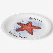 Starfish Party Papieren Bordje (Gekanteld)