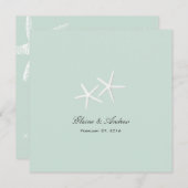 Starfish Passion Custom Beach Wedding Invitations (Devant / Derrière)