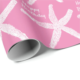 Starfish Patronen roze roze, griezelig gefelicitee Cadeaupapier
