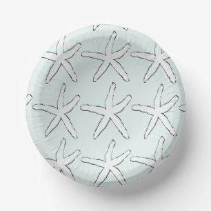 Starfish Pattern Beach Light Blauwgroen White Occa Papieren Kommen