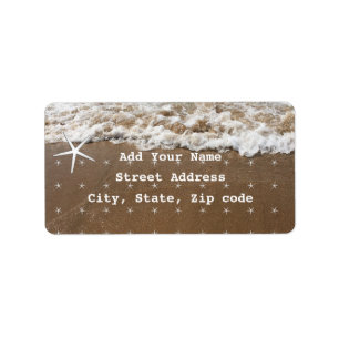 Starfish Pattern Beach Nautical Weddings 2021 Etiket