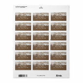 Starfish Pattern Beach Nautical Weddings 2021 Etiket (Full Sheet)