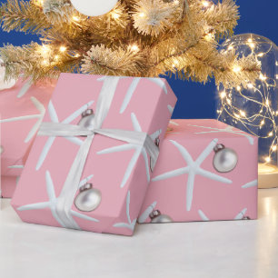 Starfish Pattern roze kerstcadeautje Cadeaupapier