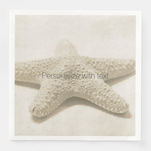 Starfish Personalized Servetten (Voorkant)
