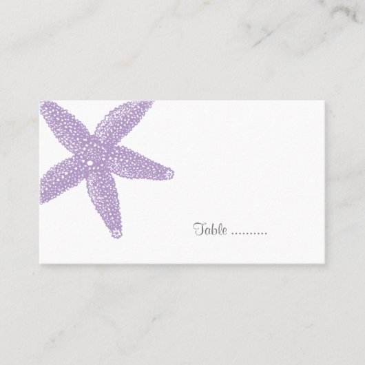 Starfish Place Card Plaatskaartje (Voorkant)